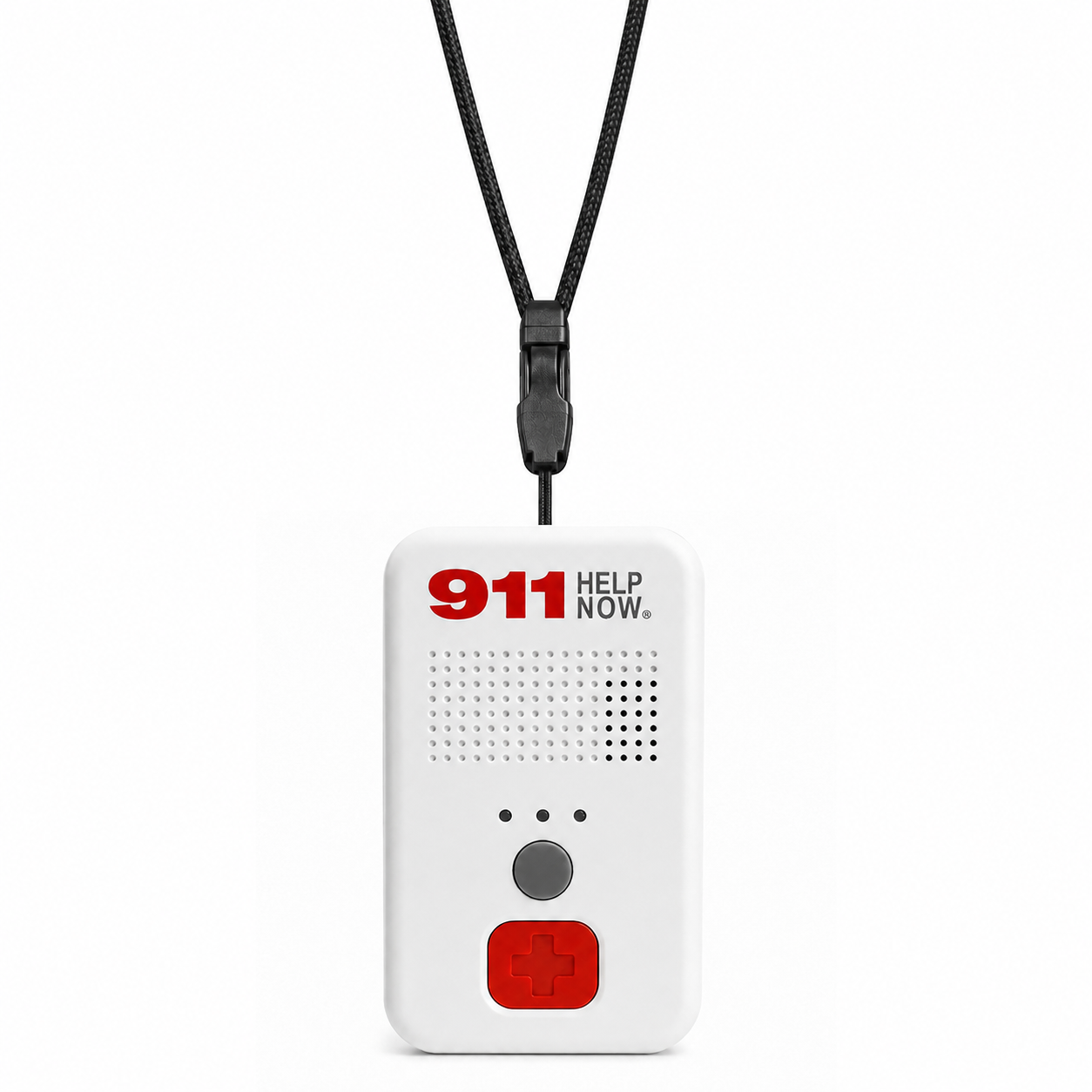 911 Help Now Emergency Pendant - No Monthly Fees Ever - One-Touch Direct Connect, Emergency Communicator Pendant Medical Alert - White
