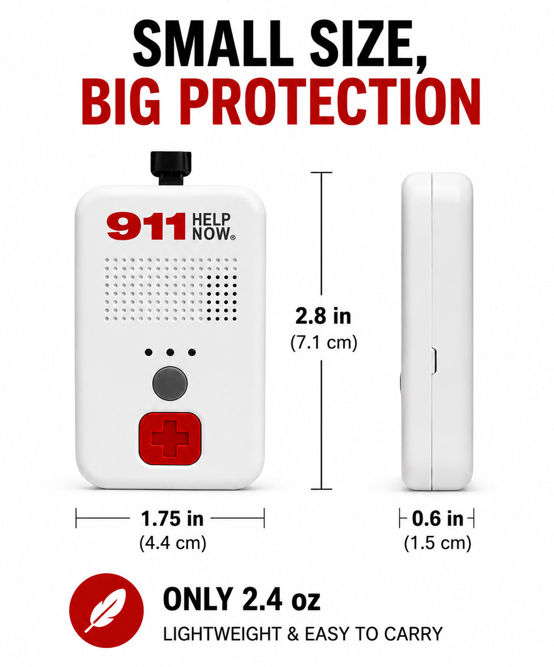 911 Help Now™ Medical Alert Emergency Pendant – Calls 911 Directly, No Monthly Fees